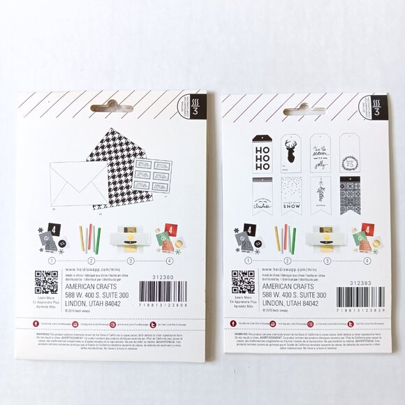 Lot of 8 Heidi Swapp American Crafts Minc Christmas/Holiday Items - Picture 3 of 8